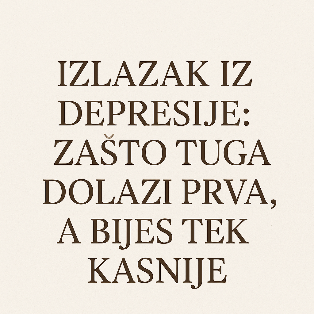 Izlazak iz depresije: zašto tuga dolazi prva, a bijes tek kasnije